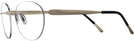 Round Matte Gold Wolke 108-0949 w/ AR Progressive No-Lines View #3