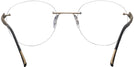 Round Matte Gold Wolke 108-0949 w/ AR Single Vision Full Frame View #4