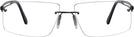 Rectangle Matte Black Wolke 109-1153 w/ AR Progressive No-Lines View #2