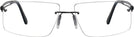 Rectangle Matte Black Wolke 109-1153 w/ AR Single Vision Full Frame View #2