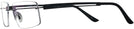 Rectangle Matte Black Wolke 109-1153 w/ AR Single Vision Full Frame View #3
