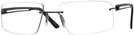 Rectangle Matte Black Wolke 109-1153 w/ AR Single Vision Full Frame View #1