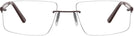 Rectangle Matte Brown Wolke 109-1153 w/ AR Progressive No-Lines View #2