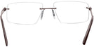 Rectangle Matte Brown Wolke 109-1153 w/ AR Progressive No-Lines View #4
