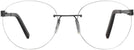 Round Matte Black Wolke 110-0949 w/ AR Progressive No-Lines View #2
