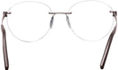Round Matte Brown Wolke 110-0949 w/ AR Single Vision Full Frame View #4