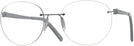 Round Matte Grey Wolke 110-0949 w/ AR Single Vision Full Frame View #1