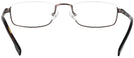Rectangle Matte Bronze Titanium XV-L Single Vision Half Frame View #4