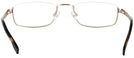 Rectangle Matte Gold Titanium XV-L Single Vision Half Frame View #4