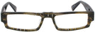 Rectangle Black Lace LZ-33 Single Vision Half Frame View #2