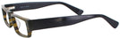 Rectangle Black Lace LZ-33 Single Vision Half Frame View #3
