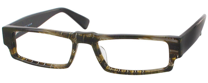 Rectangle Black Lace LZ-33 Single Vision Half Frame View #1