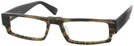 Rectangle Black Lace LZ-33 Single Vision Half Frame View #1