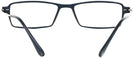Rectangle Matte Black Lite Tec 1 Single Vision Half Frame View #4
