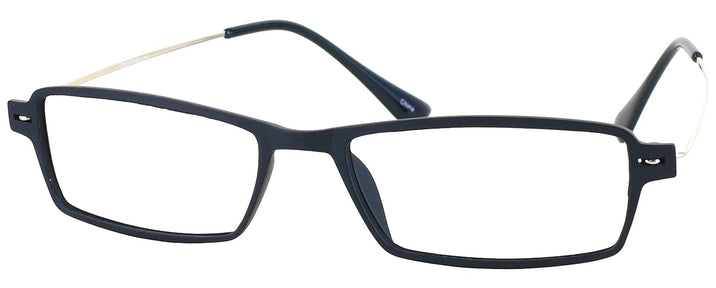 Rectangle Matte Black Lite Tec 1 Single Vision Half Frame View #1