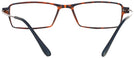 Rectangle Matte Tortoise Lite Tec 1 Single Vision Half Frame View #4