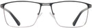 Rectangle Gunmetal And Black LZ-48 Progressive No-Lines View #2