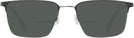 Rectangle Black Silver LZ-49 Bifocal Reading Sunglasses View #2