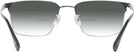 Rectangle Black Silver LZ-49 w/ Gradient Bifocal Reading Sunglasses View #4