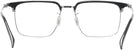 Square Black Silver LZ-50 Single Vision Full Frame View #4