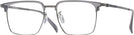 Square Grey Gunmetal LZ-50 Single Vision Full Frame View #1