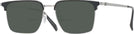 Square Black Silver LZ-50 Bifocal Reading Sunglasses View #1