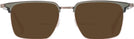 Square Green/brown LZ-50 Bifocal Reading Sunglasses View #2