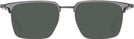 Square Grey Gunmetal LZ-50 Bifocal Reading Sunglasses View #2