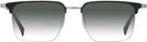 Square Black Silver LZ-50 w/ Gradient Bifocal Reading Sunglasses View #2