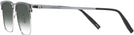 Square Black Silver LZ-50 w/ Gradient Progressive Reading Sunglasses View #3