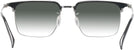 Square Black Silver LZ-50 w/ Gradient Progressive Reading Sunglasses View #4