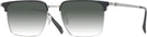 Square Black Silver LZ-50 w/ Gradient Progressive Reading Sunglasses View #1