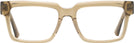 Rectangle Transparent Brown LZ-52 Single Vision Full Frame View #2