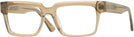 Rectangle Transparent Brown LZ-52 Single Vision Full Frame View #1