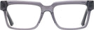 Rectangle Transparent Grey LZ-52 Single Vision Full Frame View #2