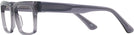 Rectangle Transparent Grey LZ-52 Progressive No-Lines View #3