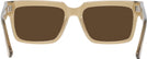 Rectangle Transparent Brown LZ-52 Progressive Reading Sunglasses View #4