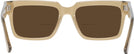 Rectangle Transparent Brown LZ-52 Bifocal Reading Sunglasses View #4