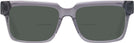 Rectangle Transparent Grey LZ-52 Bifocal Reading Sunglasses View #2