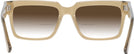 Rectangle Transparent Brown LZ-52 w/ Gradient Bifocal Reading Sunglasses View #4