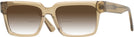 Rectangle Transparent Brown LZ-52 w/ Gradient Bifocal Reading Sunglasses View #1