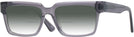 Rectangle Transparent Grey LZ-52 w/ Gradient Bifocal Reading Sunglasses View #1