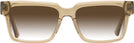 Rectangle Transparent Brown LZ-52 w/ Gradient Progressive Reading Sunglasses View #2