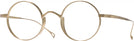 Round Gold LZ-60 Titanium Progressive No-Lines View #1