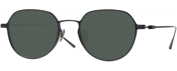 Round Black LZ-61 Titanium Progressive Reading Sunglasses View #1