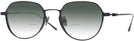 Round Black LZ-61 Titanium w/ Gradient Bifocal Reading Sunglasses View #1