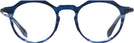 Round Transparent Striped Blue LZ-63 Titanium Computer Style Progressive View #2
