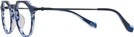 Round Transparent Striped Blue LZ-63 Titanium Computer Style Progressive View #3