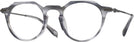 Round Transparent Striped Grey LZ-63 Titanium Computer Style Progressive View #1