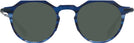 Round Transparent Striped Blue LZ-63 Titanium Progressive Reading Sunglasses View #2